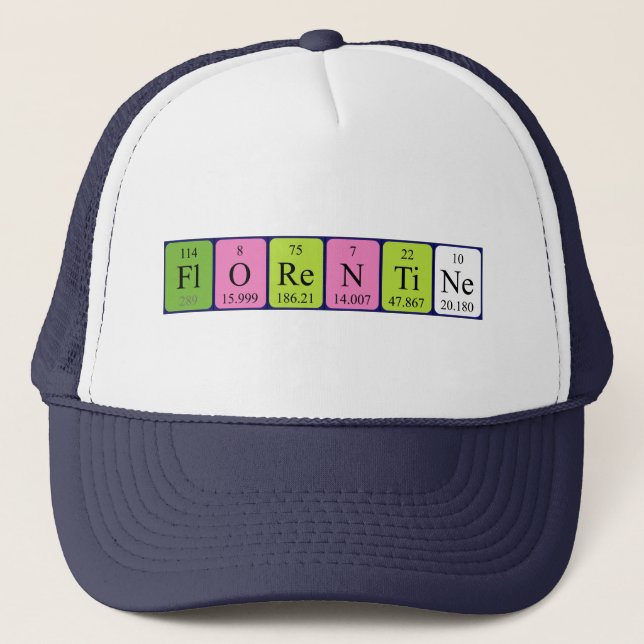 Florentine periodic table name hat (Front)