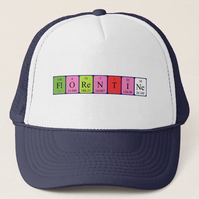 Florentine periodic table name hat (Front)