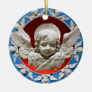 FLORENTINE RENAISSANCE ANGEL CERAMIC TREE DECORATION
