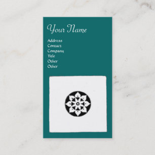 FLORENTINE RENAISSANCE HARMONY,blue green Business Card