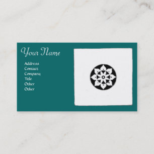 FLORENTINE RENAISSANCE HARMONY,blue green Business Card