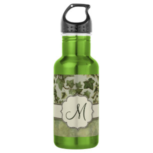 Florentine Watercolor Ivy with Monogram 532 Ml Water Bottle