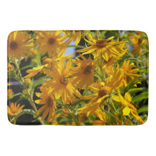 Flores en mi hierbas " flowers in my weeds " bath mat