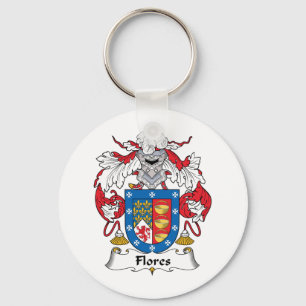 Flores Family Crest Key Ring