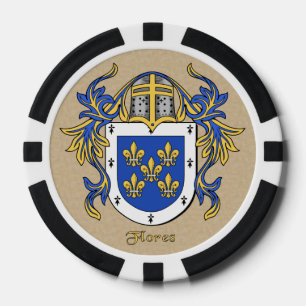 Flores Heraldic Arms Poker Chips