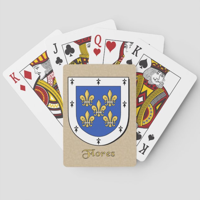 Flores Heraldic Shield Playing Cards (Back)