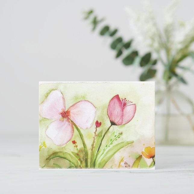 Flores invitation postcard (Standing Front)