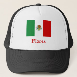 Flores Mexican Flag Trucker Hat