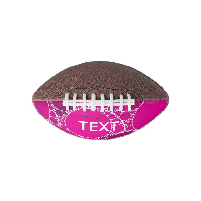 Florescent Pink Bling American Football (Front)