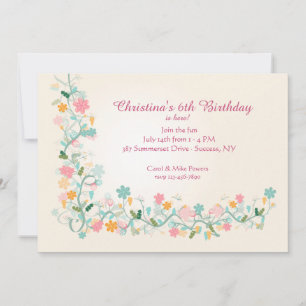 Floret Corner Invitation