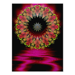 Floretiana Psychedelic Love Art Photo Print
