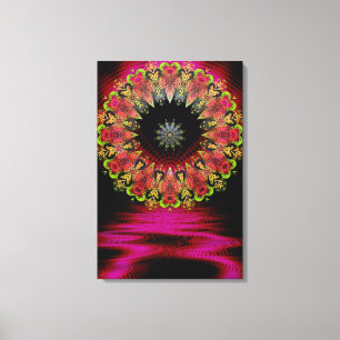 Floretiana Psychedelic Love Art Wrapped Canvas