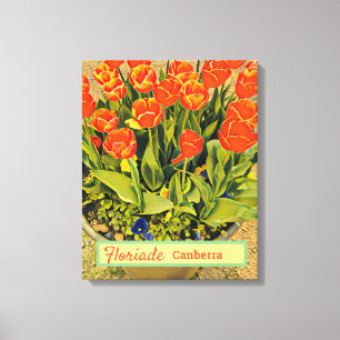 Floriade Canberra Australia flower festival tulips Canvas Print