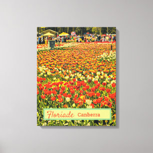 Floriade Canberra Australia flower festival tulips Canvas Print