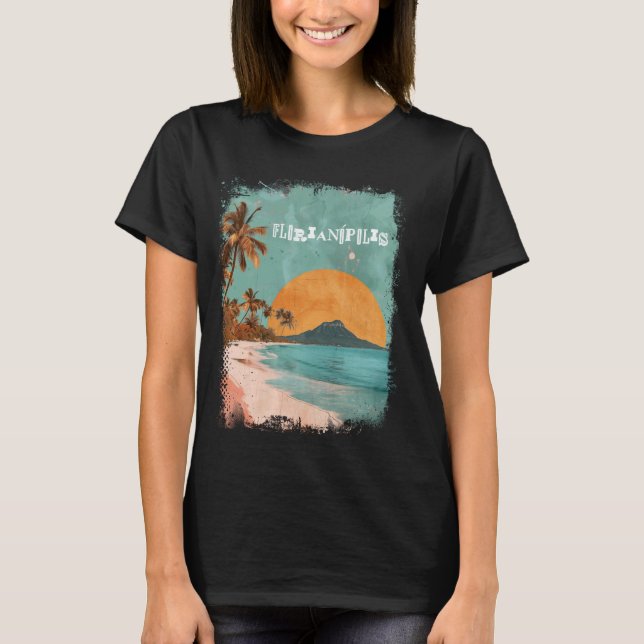 Florianopolis Brazil Retro Beach Sunset Vintage Pa T-Shirt (Front)