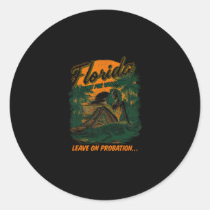 Florida1  classic round sticker