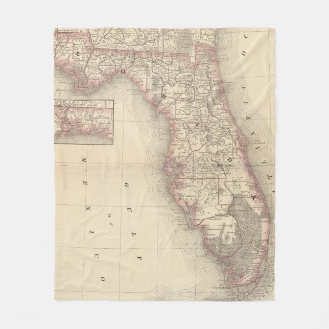 Florida 10 fleece blanket (Front)