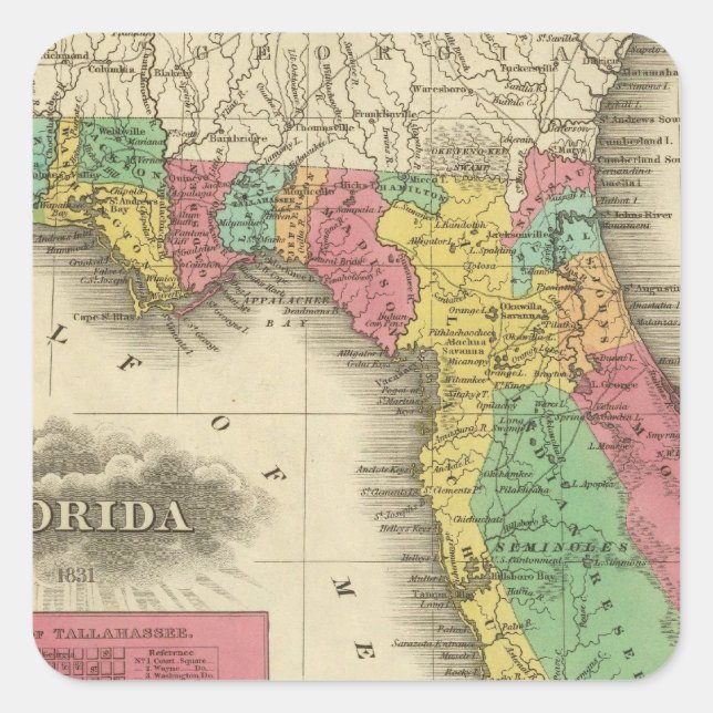 Florida 10 square sticker (Front)