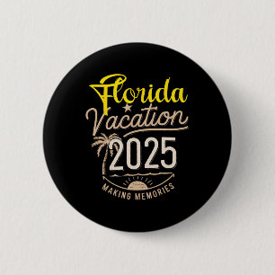 Florida 2025 Family Trip Friends Group Vacation Ma 6 Cm Round Badge