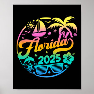 Florida 2025 Family Vacation Beach Matching Group Poster