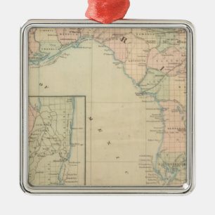 Florida 2 metal tree decoration