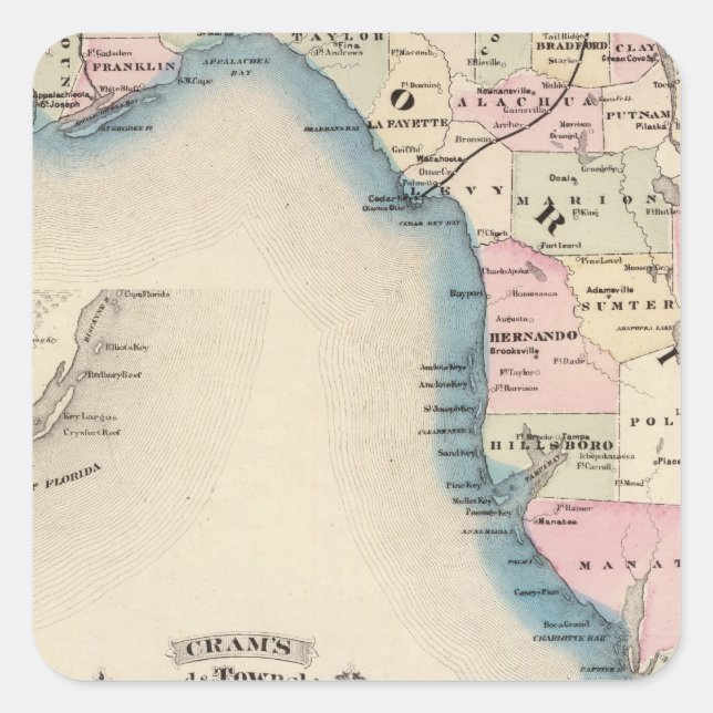 Florida 3 square sticker (Front)