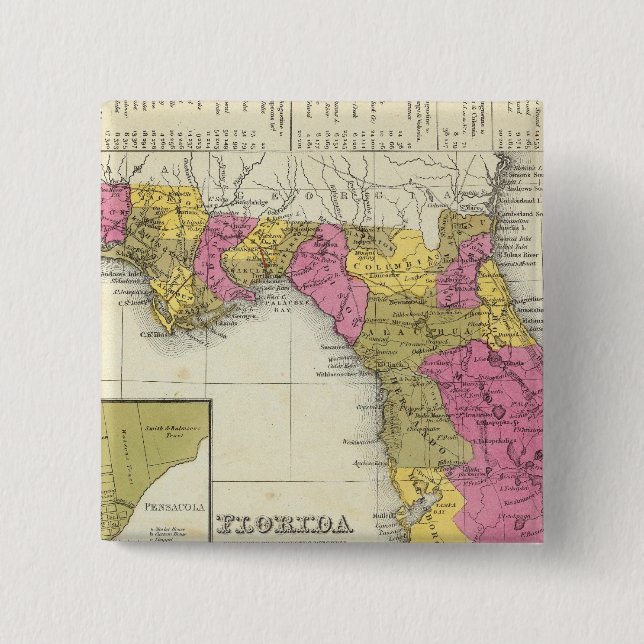 Florida 4 15 cm square badge (Front)