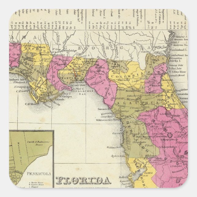 Florida 4 square sticker (Front)