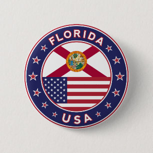 Florida 6 Cm Round Badge