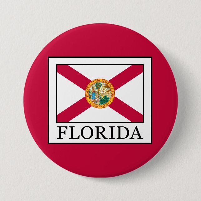 Florida 7.5 Cm Round Badge (Front)