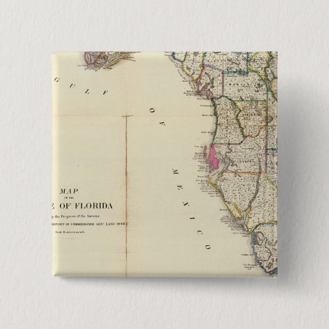 Florida 8 15 cm square badge (Front)