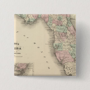Florida 9 15 cm square badge