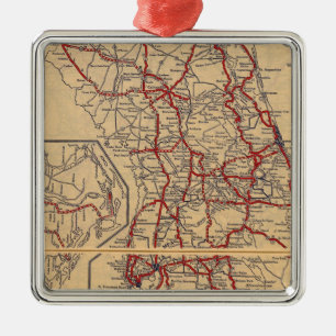 Florida 9 metal tree decoration