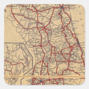 Florida 9 square sticker