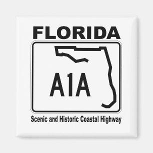 Florida A1A Scenic and Historic Coastal Highway Magnet