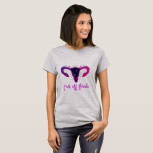Florida Abortion Ban Celestial Uterus Protest T-Shirt