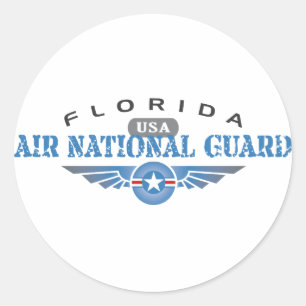 Florida Air National Guard Classic Round Sticker
