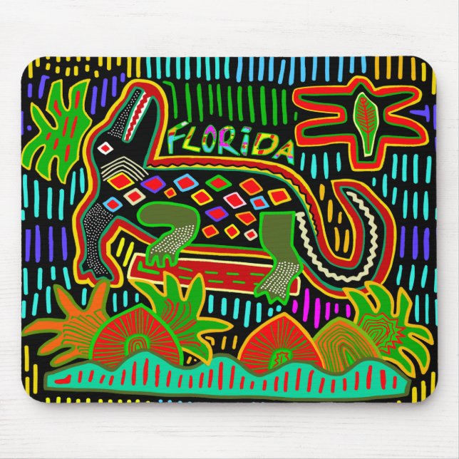 Florida Alligator - Hurrican Critters Mouse Mat (Front)
