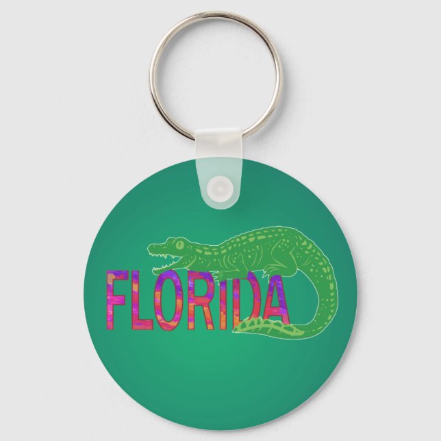 Florida Alligator Key Ring (Front)