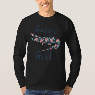 Florida Alligator Kids Gator Girl Crocodile T-Shirt