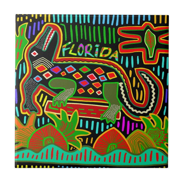Florida Alligator Tile (Front)
