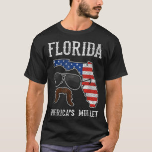 Florida America's Mullet Funny Patriotic American T-Shirt
