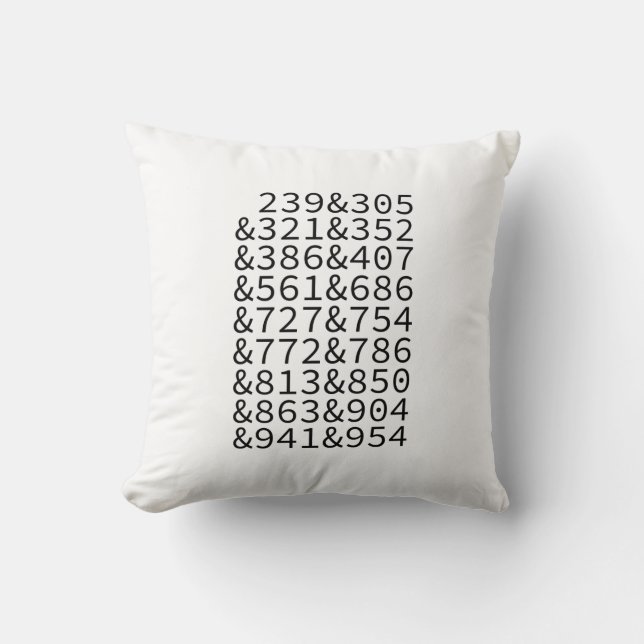 Florida Area Codes Cushion (Front)