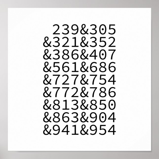 Florida Area Codes Poster (Front)