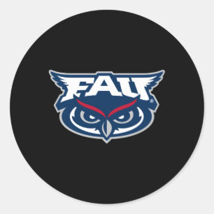 Florida Atlantic Owls Icon Classic Round Sticker