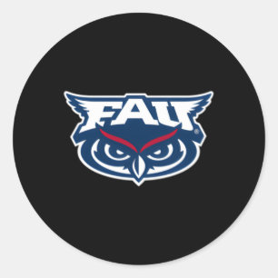 Florida Atlantic Owls Left Chest Icon Classic Round Sticker