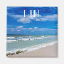 Florida beach fridge magnet