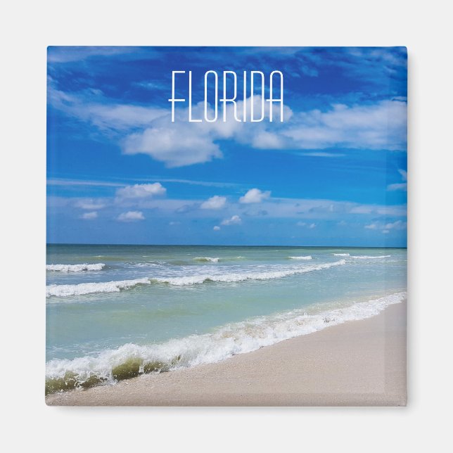 Florida beach fridge magnet (Front)
