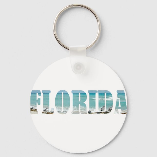 Florida Beach Key Ring (Front)