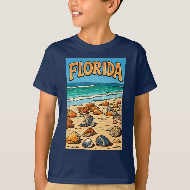 "Florida Beach"  Kids T-shirt (Front)